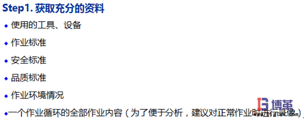 標(biāo)準(zhǔn)作業(yè)要領(lǐng)書(shū)的制作步驟