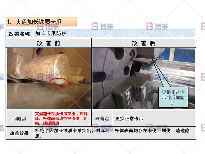 改善實施 加長卡爪防護