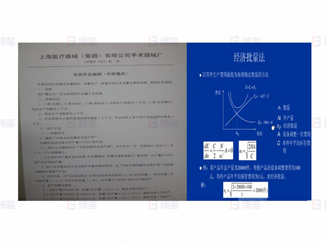 上海某醫(yī)療器械廠存貨周轉率提升案例 經濟批量的設置